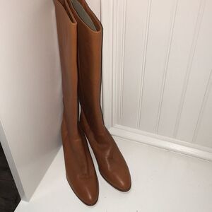 Tall Brown Italy Handmade Italian Imported Women’s Leather Boots Shoes 5 1/2 B